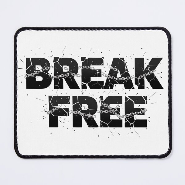 Item preview, Break Free - Shattered Typography Chains designed and sold by Happyfreedom.