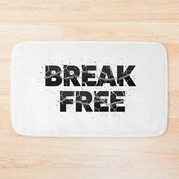 Item preview, Break Free - Shattered Typography Chains designed and sold by Happyfreedom.