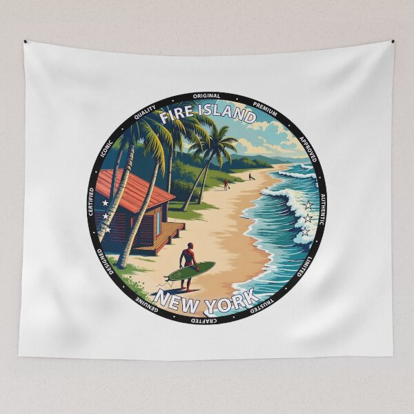 Item preview, Fire Island – New York USA - Surf lifestyle remote barrier island waves designed and sold by inkNext.