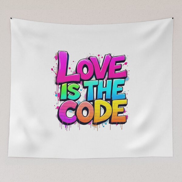 Item preview, Love Is The Code designed and sold by JusRight TT.