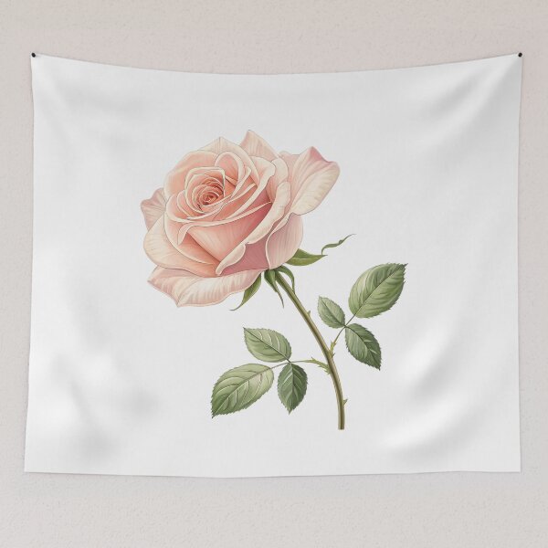Item preview, Minimal Rose Illustration designed and sold by Broxui.