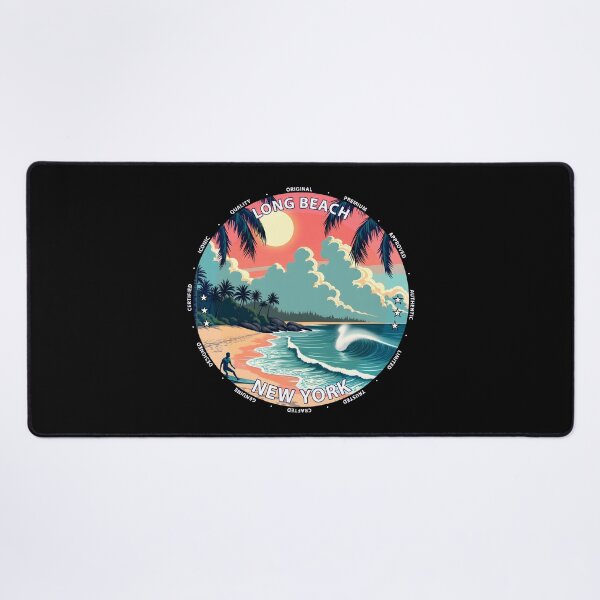 Item preview, Long Beach – New York USA - Surf lifestyle urban coastal waves designed and sold by inkNext.