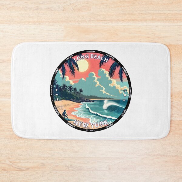 Item preview, Long Beach – New York USA - Surf lifestyle urban coastal waves designed and sold by inkNext.