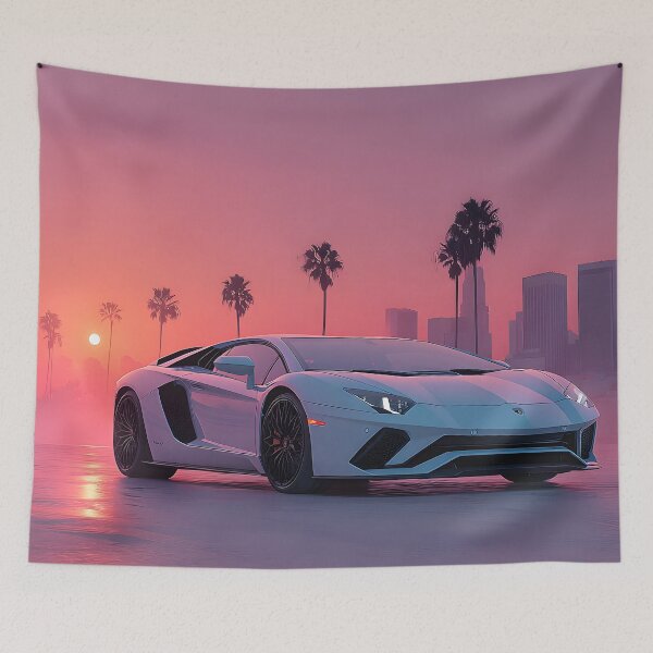 Item preview, Lamborghini LP780-4 Ultimae Modern Art – Bold Italian Supercar Canvas designed and sold by AutoPopStudio.