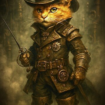 Artwork thumbnail, Steampunk cat by Conteceres
