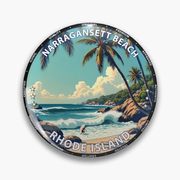 Item preview, Narragansett Beach – Rhode Island USA - Surf lifestyle classic Atlantic waves designed and sold by inkNext.
