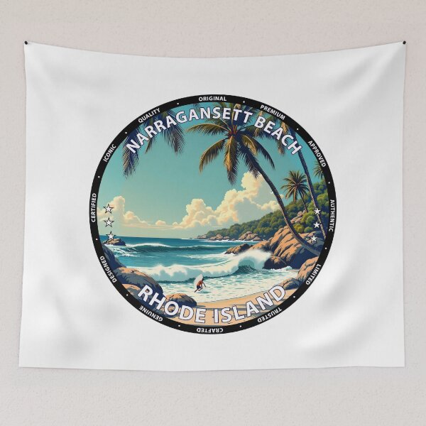 Item preview, Narragansett Beach – Rhode Island USA - Surf lifestyle classic Atlantic waves designed and sold by inkNext.