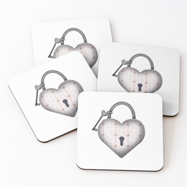 Item preview, Perfectly Pink Pumpkins Heart Lock designed and sold by DesignsByChloeZ.