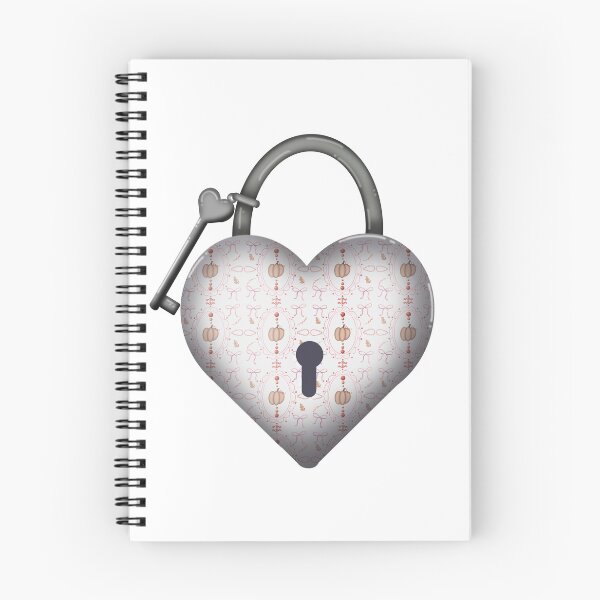 Item preview, Perfectly Pink Pumpkins Heart Lock designed and sold by DesignsByChloeZ.