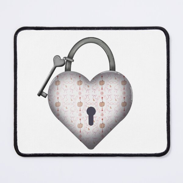 Item preview, Perfectly Pink Pumpkins Heart Lock designed and sold by DesignsByChloeZ.
