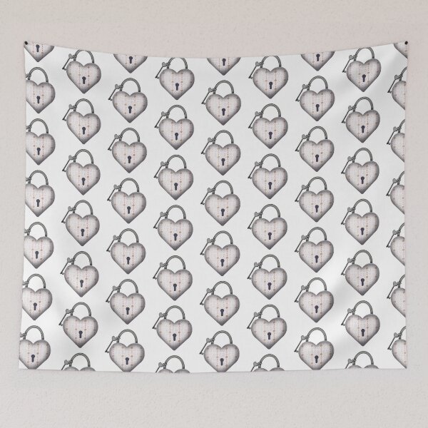 Item preview, Perfectly Pink Pumpkins Heart Lock designed and sold by DesignsByChloeZ.