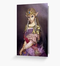 Portrait of Zelda of Hyrule Greeting Card