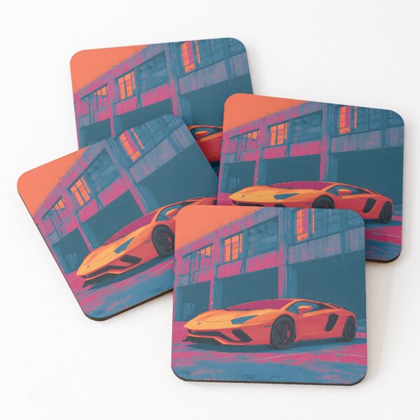 Item preview, Lamborghini LP780-4 Ultimae Colorful Painting – Luxury Car Wall Poster designed and sold by AutoPopStudio.