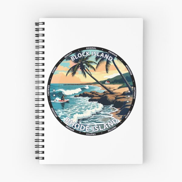 Item preview, Block Island – Rhode Island USA - Surf lifestyle remote island waves designed and sold by inkNext.