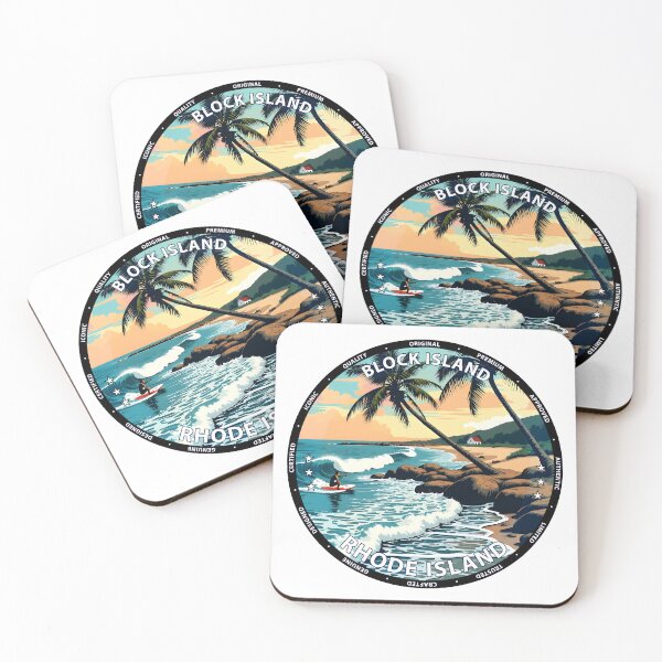 Item preview, Block Island – Rhode Island USA - Surf lifestyle remote island waves designed and sold by inkNext.