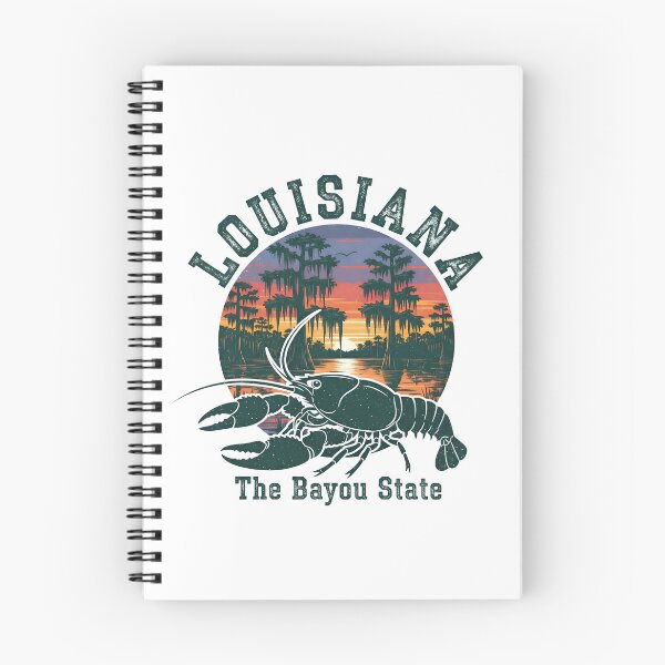 Item preview, Louisiana The Bayou State – Sunset Swamp and Crawfish Design designed and sold by Imaginationbeyond.