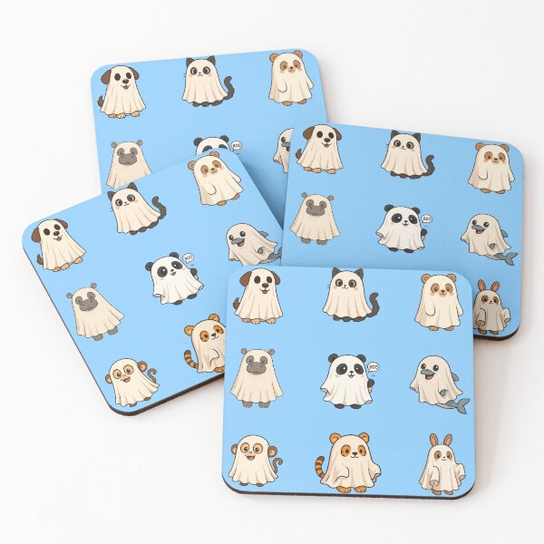 Item preview, Cute Animals Ghost Halloween designed and sold by Prints-by-Olaf.