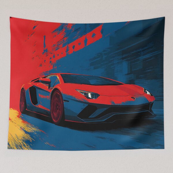 Item preview, Lamborghini LP780-4 Ultimae Pop Art Wall Poster – Supercar Garage Decor designed and sold by AutoPopStudio.
