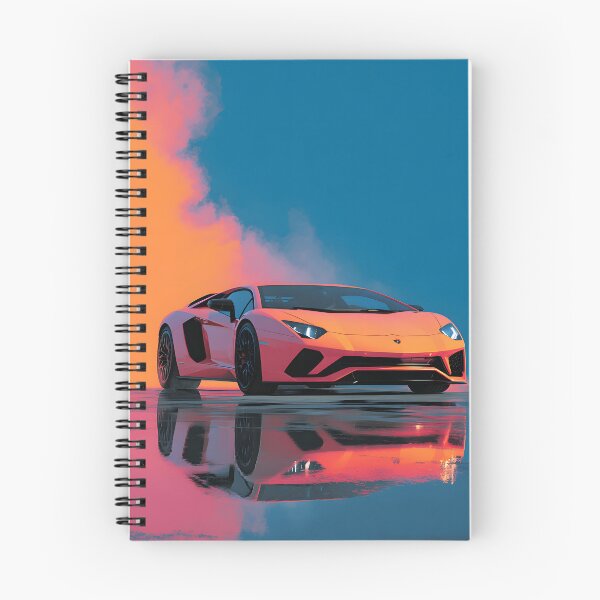Item preview, Lamborghini LP780-4 Ultimae Racing Car Art – Vibrant Pop Art Wall Print designed and sold by AutoPopStudio.