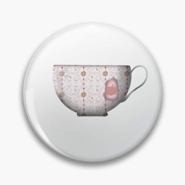 Item preview, Perfectly Pink Pumpkins Teacup designed and sold by DesignsByChloeZ.