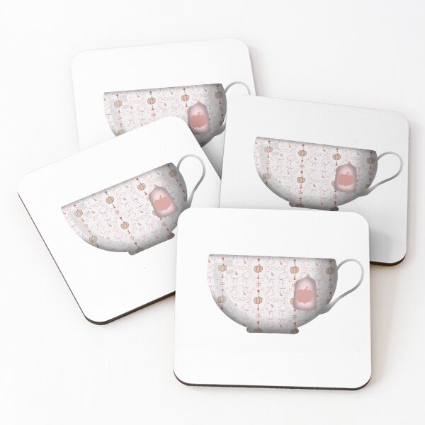 Item preview, Perfectly Pink Pumpkins Teacup designed and sold by DesignsByChloeZ.