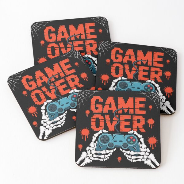 Item preview, Game Over: A creepy Halloween horror-inspired T-shirt design for gamers. designed and sold by Grang Art Artistic Designs.
