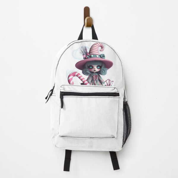 Item preview, Creepy-Cute Candy Witch | Pastel Goth Halloween Doll Art | Kawaii Spooky Wall Décor & Gifts designed and sold by Medeea Publishing.