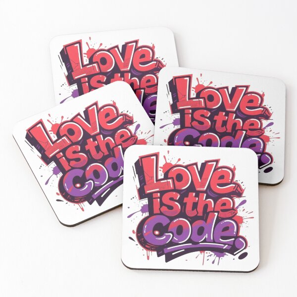 Item preview, Love Is The Code designed and sold by JusRight TT.