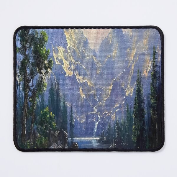 Item preview, Rayos de sol sobre lago de montaña designed and sold by InkLoamed.