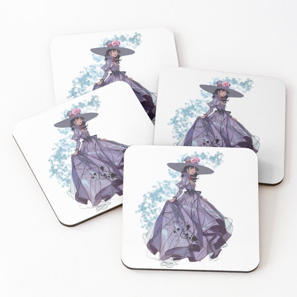 Item preview, Anime Gothic Witch  Lavender Couture Halloween Art  Witchcore Fantasy Wall Décor & Gifts designed and sold by Medeea Publishing.