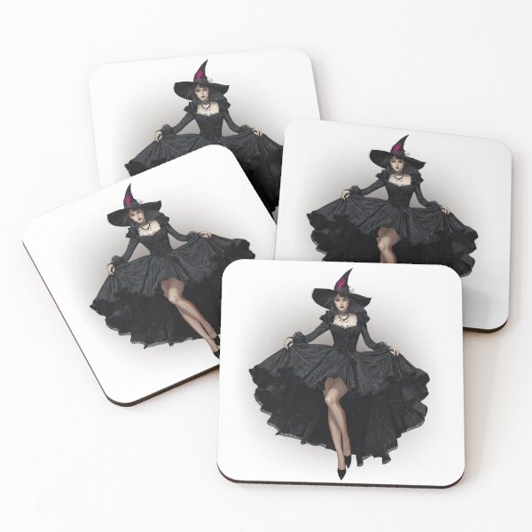 Item preview, Elegant Gothic Witch | Dark Fantasy Halloween Art | Witchcore Couture Wall Décor & Gifts designed and sold by Medeea Publishing.