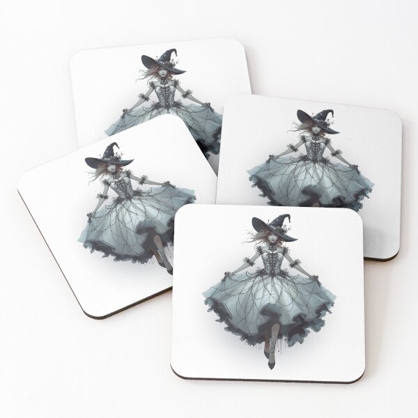 Item preview, Gothic Spiderweb Witch  Dark Fantasy Halloween Wall Art & Gifts  Witchcore Couture Illustration designed and sold by Medeea Publishing.