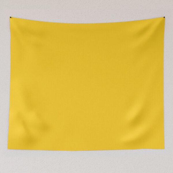 Item preview, Plain Medium Mustard – Warm Yellow Solid designed and sold by EmeraldeaArt.