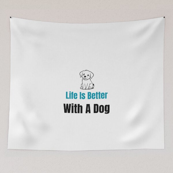 Aperçu de l'œuvre Funny Dog Quote créée et vendue par Pixel Nomade.
