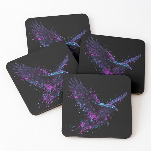 Item preview, Cybernetic Raven: Glitch Flight - Unique Neon Bio-Glitch Bird Art Design designed and sold by trend-forge.