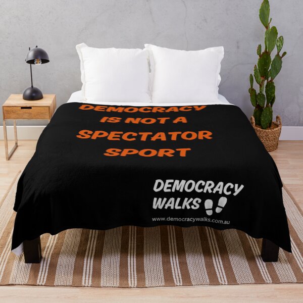 Item preview,  Democracy Is Not A Spectator Sport (Navy) designed and sold by PEDROROBERT.