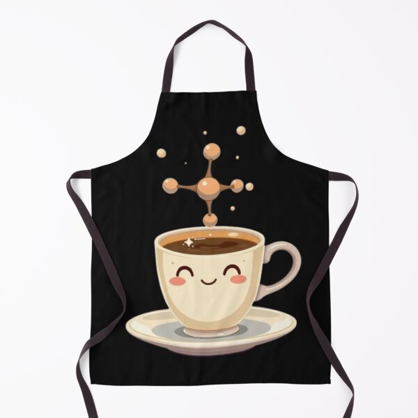 Item preview, Kawaii Coffee Cup with Caffeine Molecule Steam – Cute Science Design designed and sold by Witty Moon.