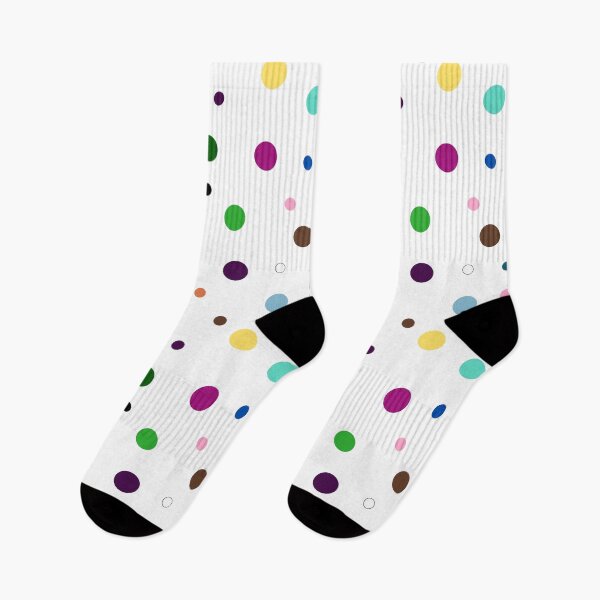 Item preview, Rainbow Polka Dots on White designed and sold by Snowroseblossom.