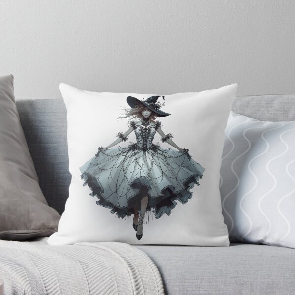 Item preview, Gothic Spiderweb Witch  Dark Fantasy Halloween Wall Art & Gifts  Witchcore Couture Illustration designed and sold by Medeea Publishing.