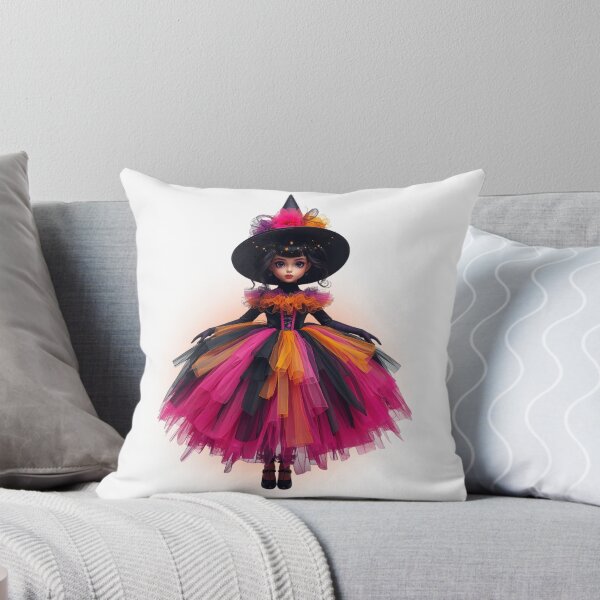 Item preview, Halloween Couture Witch | Gothic Doll Art | Colorful Fantasy Wall Décor & Gifts designed and sold by Medeea Publishing.