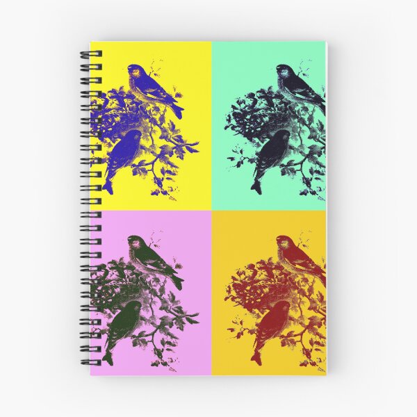 Item preview, POP ART Redesign for Vintage Bird Book Plates By Miss K L SLomczynski designed and sold by KABFA Designs.
