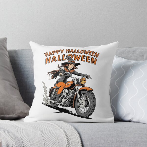 Item preview, Happy Halloween Witch on Motorcycle | Spooky Vintage Biker Comic Art | Halloween Poster & Gift designed and sold by Medeea Publishing.