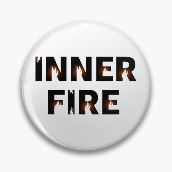 Item preview, Inner Fire - Motivational Flame Typography designed and sold by Happyfreedom.