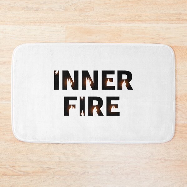 Item preview, Inner Fire - Motivational Flame Typography designed and sold by Happyfreedom.