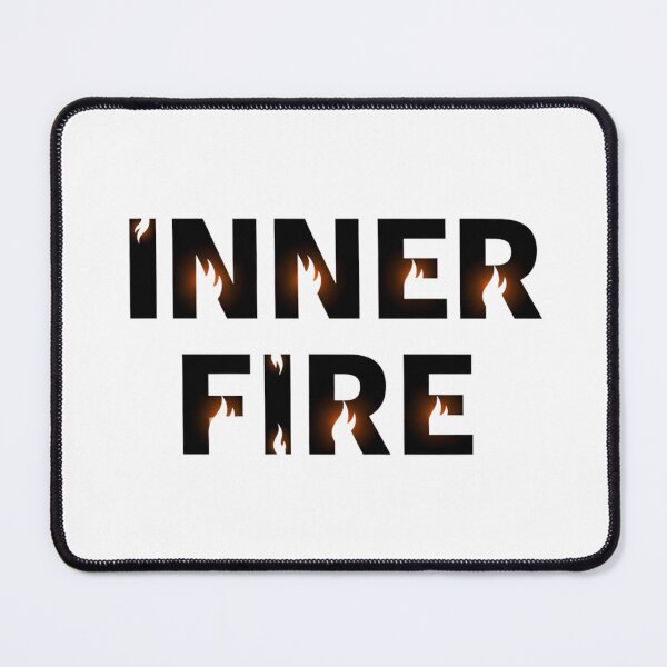 Item preview, Inner Fire - Motivational Flame Typography designed and sold by Happyfreedom.