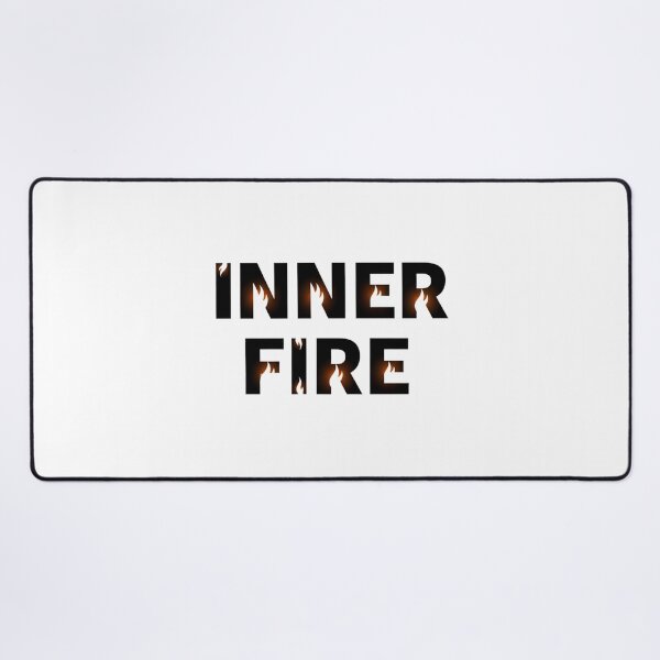 Item preview, Inner Fire - Motivational Flame Typography designed and sold by Happyfreedom.