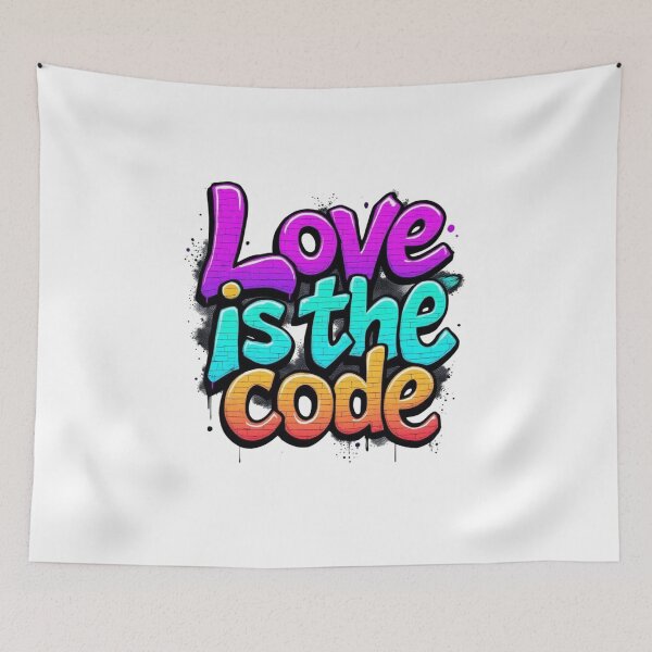 Item preview, Love Is The Code designed and sold by JusRight TT.