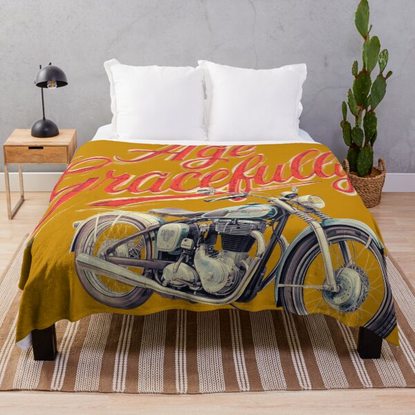 Item preview, Age Gracefully – Retro Motorcycle Biker Vintage Design designed and sold by WovennDesigns.