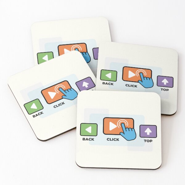 Item preview,  Illustration of modern web action buttons with hand cursor clicking designed and sold by Lichtwellenart.