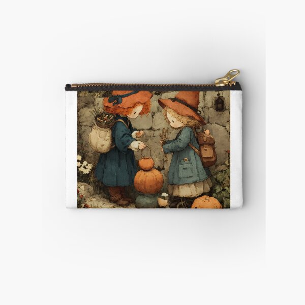 Item preview, Whimsical Children with Pumpkins in a Vintage Countryside Setting designed and sold by daila70.